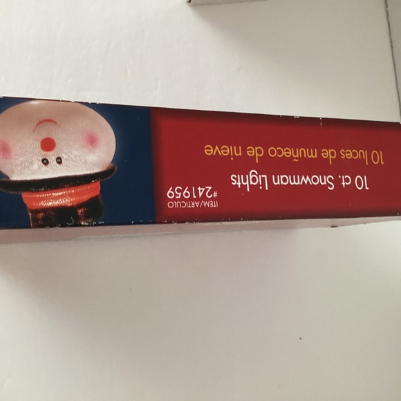 10 Light String of Snowman Lights 11 Feet Long Christmas Holiday - Picture 8 of 8